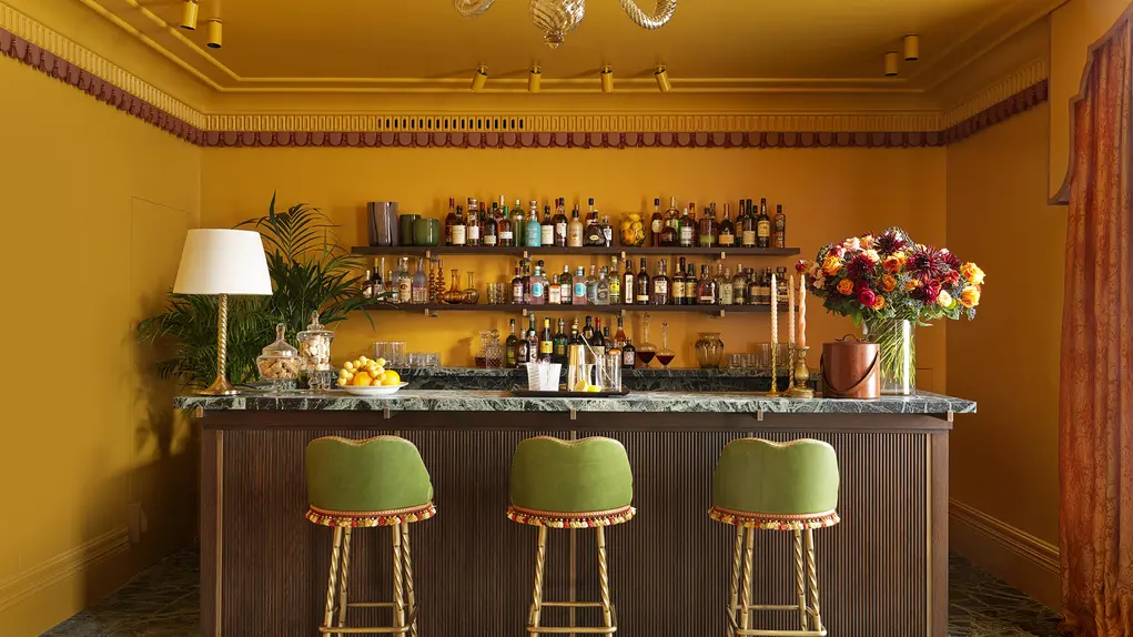 The bar at The Italian Room at Mount St. Restaurant